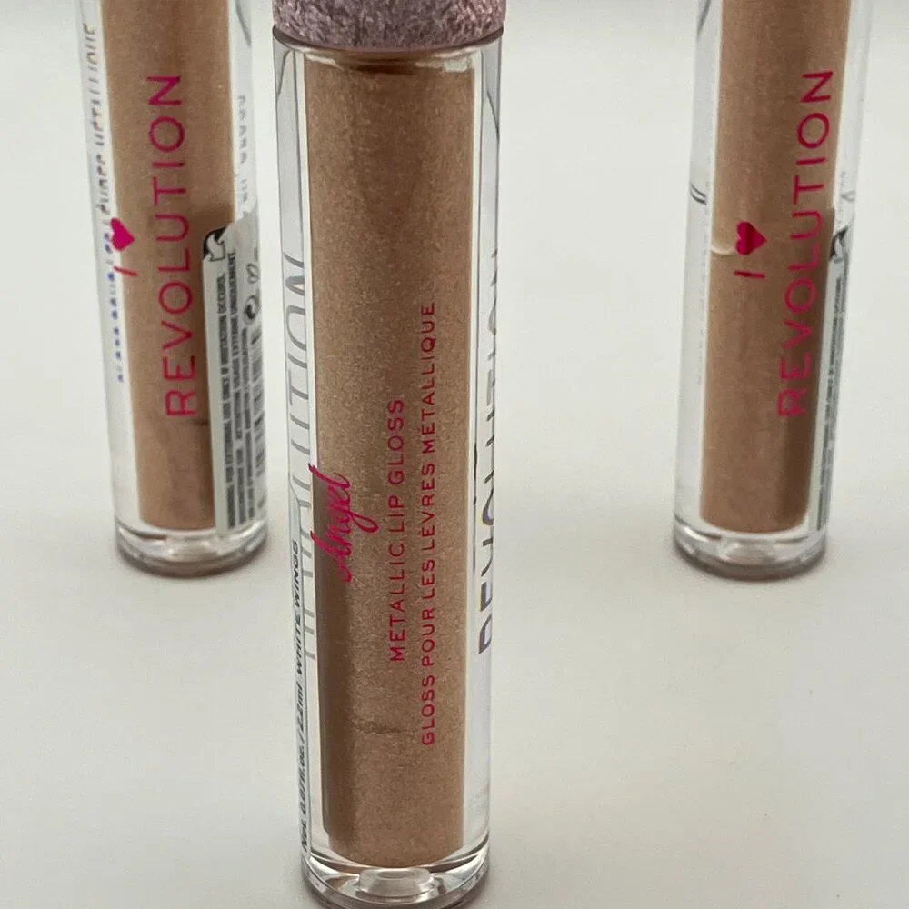Revolution I Heart Revolution Metallic Angel Heart Lip Gloss White Wings 3 Pcs